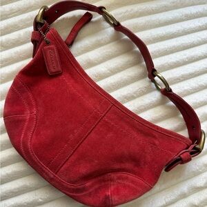 Vintage Suede Coach Purse